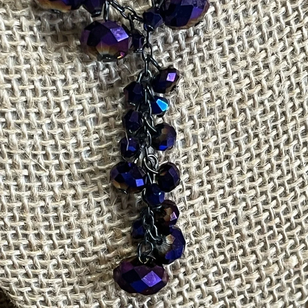 Purple Lariat Necklace